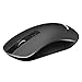 VicTsing Wireless Mouse ,4-Button Slim Silent Full Size Cordless Mice ,3 Adjustable CPI Levels, Portable Optical Mouse with USB Nano Receiver and ON-OFF Switch for PC, Laptop, Computer and Mac,Black