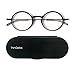 ThinOptics Reading Glasses + Milano Aluminum, Magnetic Case | Frontpage Manhattan Collection, Black Frame 2.50 Strength Readers
