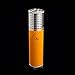 NEW COHIBA Yellow Aluminium Alloy Cigar Jar Tube Humidor W/ Humidifier Hygrometer (Yellow)