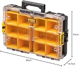 DEWALT DS100 TOUGHSYSTEM 2.0 Toolbox Yellow Clear Lid 10 Deep Cups view 7