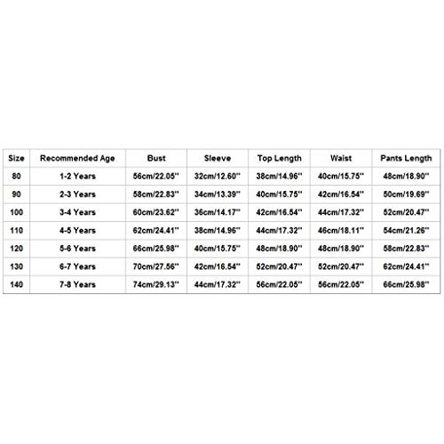 XGao Christmas Pajamas, 2Pcs Christmas Children Kids Cartoon Snowman Top and Pants Xmas Family Clothes Pajamas Outfit Boys Girls for 1 to 12 Years Old (White, 130(for 9-10 Years))