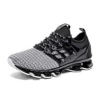 ciwoeiaa Best Running Shoes for Men Men Running Shoes Spring Sneakers Outdoor Men Sport Jogging Shoes Grey