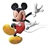 8 Inch MICKEY MOUSE Removable Wall Decal Sticker Art Walt Disney Home Decor 8 1/2 inches wide by 8 1/2 inches tall