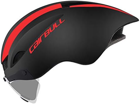 mnoMINI Cairbull WINGER II MTB Road Bike Bicycle TT Racing Cycling Helmet with Lens Helmet Cycling Helmet Lightweight Mountain Bike Helmet Adjustable Cycling Helmet Adult Men Road Cycling