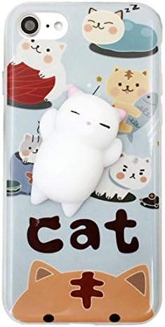 iPhone 6 / 6s Case, Tricess 3D Cute Soft Silicone Squishy Cat Phone Case for iPhone 6 / 6s