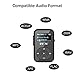 DeeFec Portable Clip Sport Bluetooth MP3 Player 8GB Lossless Sound Music Player with FM Radio Voice Recorder Supports Micro SD Card up to 64GB + Free Sport Armband (Black)
