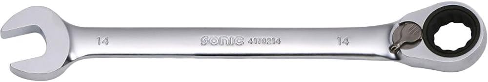 SONIC Tools Reversible Ratcheting 12pt 10 Wrench Tool - 159mm