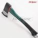 Hi-Spec 2lb Sharp-Edged Steel Axe with Non-Slip Soft Touch Ergonomic Grip Handle for Cutting, Splitting, Pruning, Chopping, and The Shaping, of Kindling, Fire-Lighters, Wood, Logs and Timber.