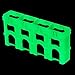 Storacell SL9VMS by Powerpax SlimLine 9V Battery Caddy, Glow-in-the-Dark Moonshine, Holds 4 Batteries