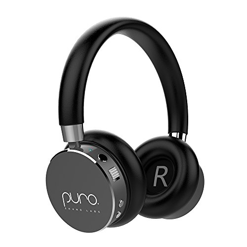 Puro Sound Labs BT2200 On-Ear Headphones Lightweight Portable Kids Earphones with Safe Wireless, Volume Limiting, Bluetooth and Noise Isolation for Smartphones/PC/Tablet – BT2200 Grey
