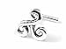 GreenCatJewelry 1 Piece 20g (0.8mm) Nose Stud Nose Ring L Shape Triple Spiral Swirl Triskele Triskelion 1/4