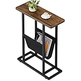 IDEALHOUSE Narrow Side Table for Small Spaces, Slim
