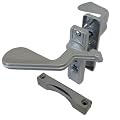 Screen and Storm Door Latch, Non-Keyed, Surface Mount, For Inswinging Doors, Aluminum