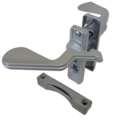 Screen and Storm Door Latch, Non-Keyed, Surface Mount, For Inswinging Doors, Aluminum