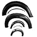 Fender Flares Fits 2009-2014 Ford F150 | Pocket Rivet Style ABS Smooth Black Pocket Rivet Added-on Bodykit by IKON MOTORSPORTS | 2010 2011 2012 2013