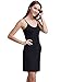 Women Long Spaghetti Strap Full Cami Slip Camisole Under Dress Liner Black,X-Small