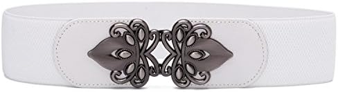 SyuerWomens Vintage Wide Elastic Stretch Waist Belt Retro Cinch Belt