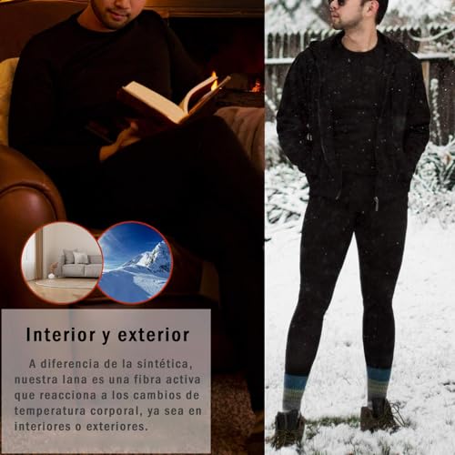 EIYUTRLR Conjunto De Ropa Interior Térmica De Hombre，Mallas de poliéster Acolchadas y engrosadas,Que absorben el Sudor y se secan rápidamente,perfectas