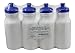 Pinnacle Mercantile Sports Squeeze Plastic Water Bottles Push/Pull Cap 20 Ounce BPA-Free Set 4