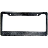 BLVD-LPF Real 100% Carbon Fiber License Plate Frame Tag Cover FF - C with Matching Screw Caps - 1 Frame