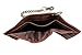 Juzar Tapal Collection RFID Blocking Mens Tri-fold Wallet Vintage Style Cowhide Leather Chain Wallet (Crazy Horse J112 With Chain)