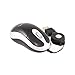 Sabrent MS-U3266 Mini High Precision USB 3-Button 3D Optical Scroll Wheel Mouse with Retractable Cable