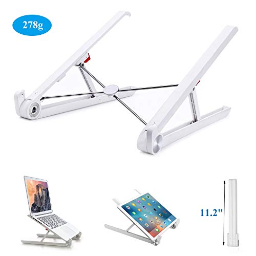 Portable-Laptop-Stand Foldable Adjustable Laptop Stand Portable for Mac PC Tablet 11″-15.6″ (Sturdy Aluminum Alloy+Nylon)