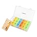 Healifty Colorful Pill Box 1 Set Medicine Organiser Daily Use Small Size Pill Box