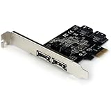 StarTech.com 2 Port PCI Express SATA 6 Gbps eSATA Controller Card - Dual Port PCIe SATA III Card - 2 Internal/2 External Card PEXESAT322I