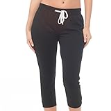 Coco-Limon Jogger Pants For Women – French Terry Capri Cropped Sweatpant