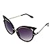 Sannysis Retro Womens Metal Frame Golden Leg Cat Eyeglasses Sunglasses (Black)