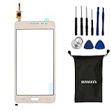 Sunways Touch Digitizer Glass Lens Screen Replacement For Samsung Galaxy J5 J5008 With device opening tools(Gold)