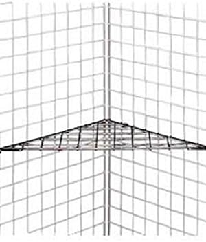Triangle Chrome Wire Grid Shelf - 24" x 24" x 32