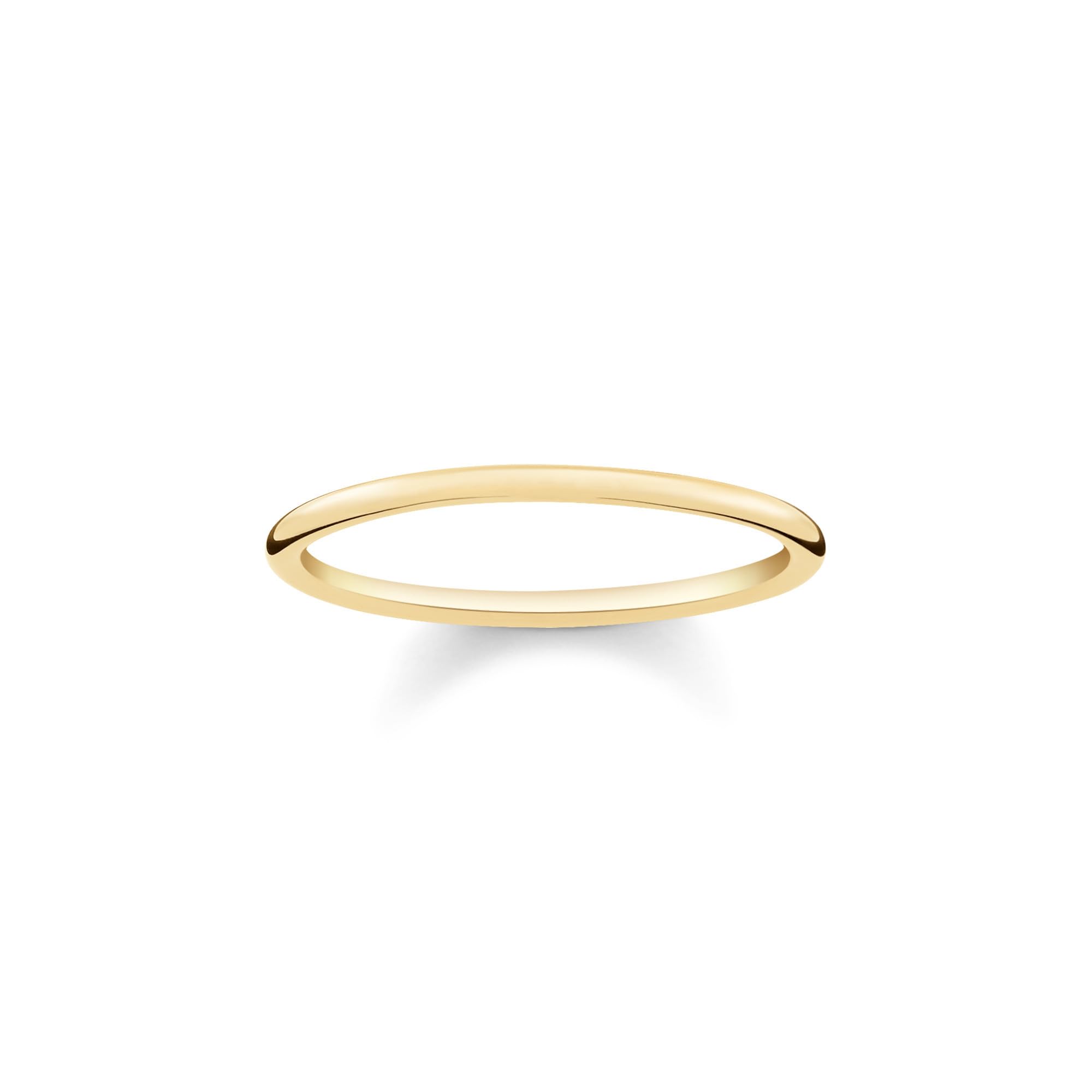 THOMAS SABO Sterling Silver Gold Ring Size 50 TR2123-413-12, 50/15,9, Precious metal, Not applicable