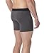 PACT Men's 2-Pack Organic Cotton Boxer Brief, Charcoal Heather/Grey Stripe, X-Large
