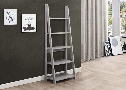 Birlea, Dayton, Ladder Bookcase, Wood, Grey, One Size