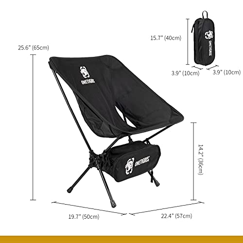 Camping Backpacking Chair, 330 lbs Capacity, Compact Portable