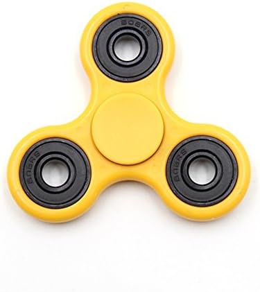 Fatyombine Fidget Spinner Hand Toy ADHD Terminator Ceramic Bearing Higt Speed (Yellow,Black)