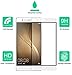 Dmax Armor for Huawei P9 Plus Tempered Glass Screen Protector, [Full Screen Coverage] Anti-Scratch, Anti-Fingerprint, Bubble Free, (White)