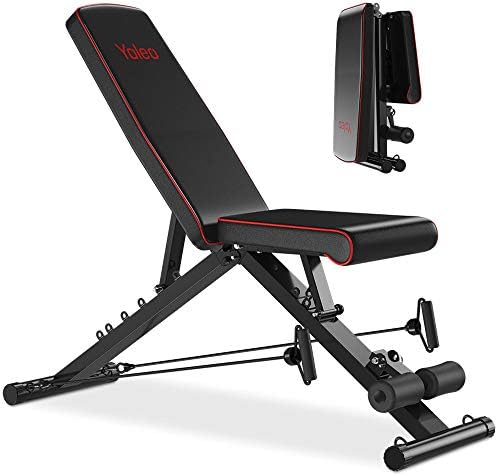 Yoleo Adjustable Weight Bench - Utility 