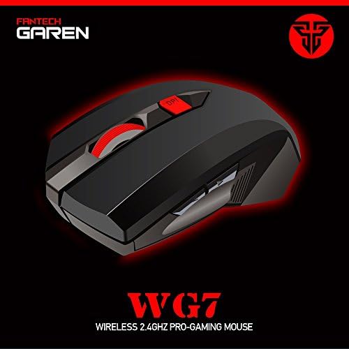 Cage Sents 2.4ghz Pro Gaming Mouse 2000 DPI 6 Buttons LED Optical Ergonomic Adjustable High Precision comfortable gift BLACK