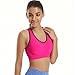 YAHA Women’s Sports Bra Racerback Yoga Workout Bra (L, Rose)