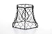 Cleveland Vintage Lighting, Black, Clip-on Chicken Wire Lamp Shade: Hexagonal, 5.75 x 5 x 4 inches