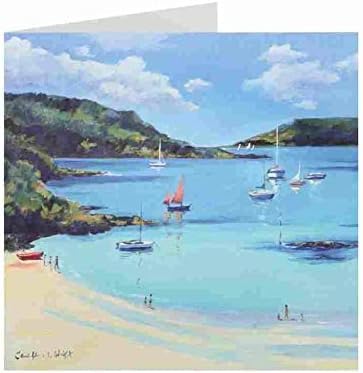 Blank Card - (Ukg386411) - Sunny Cove, Salcombe - from The Camden Graphics Range