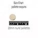 20mm Round Sequin Paillettes ~ Royal Blue Metallic ~ Loose Sequins for Embroidery, Bridal, Applique,