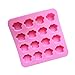 JLHua 2 Pack 16 Cavity Paw Print Silicone Non Stick Cake Bread Mold Chocolate Jelly Candy Baking Mould