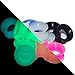 UV Glow Super Thin Silicone Ear Tunnels Pack - 6 Colors Included - 5 Sizes Available (08mm - 0g)