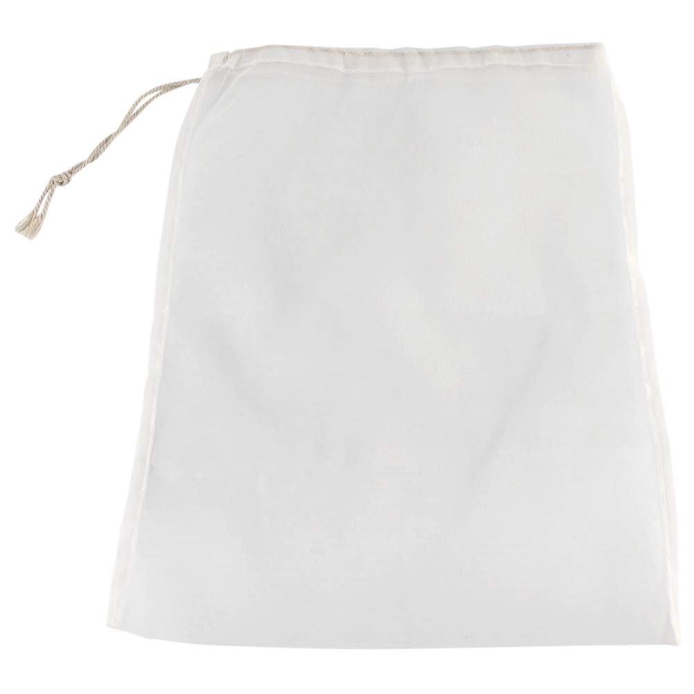 100 Mesh Food Grade Wine Filter Bag Reusable Home Brew Beer Making Extra Fine Extraction Sack Best for Straining Food Nut Milk Brewing Needs(28x45cm)