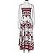 haoricu Women Dress, New Summer Women Off Shoulder Boho Tube Top Floral Sundress Maxi Evening Party Beach Long Dress
