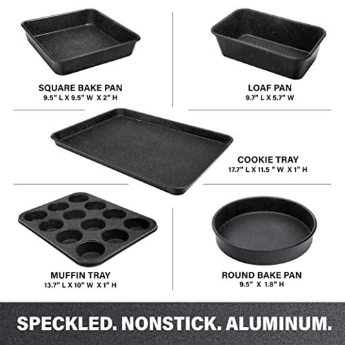 Granitestone Ultra Nonstick Bakeware Set, 5 Piece Dishwasher Safe